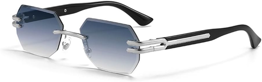 Ретро-солнцезащитные очки без оправы для мужчин и женщин в стиле панк, прямоугольные солнцезащитные очки без оправы, маленькие, с защитой от УФ-излучения UV400 MTZJH, 2
Ретро-солнцезащитные очки без оправы для мужчин и женщин в стиле панк, прямоугольные солнцезащитные очки без оправы, маленькие, с защитой от УФ-излучения UV400 MTZJH, 2