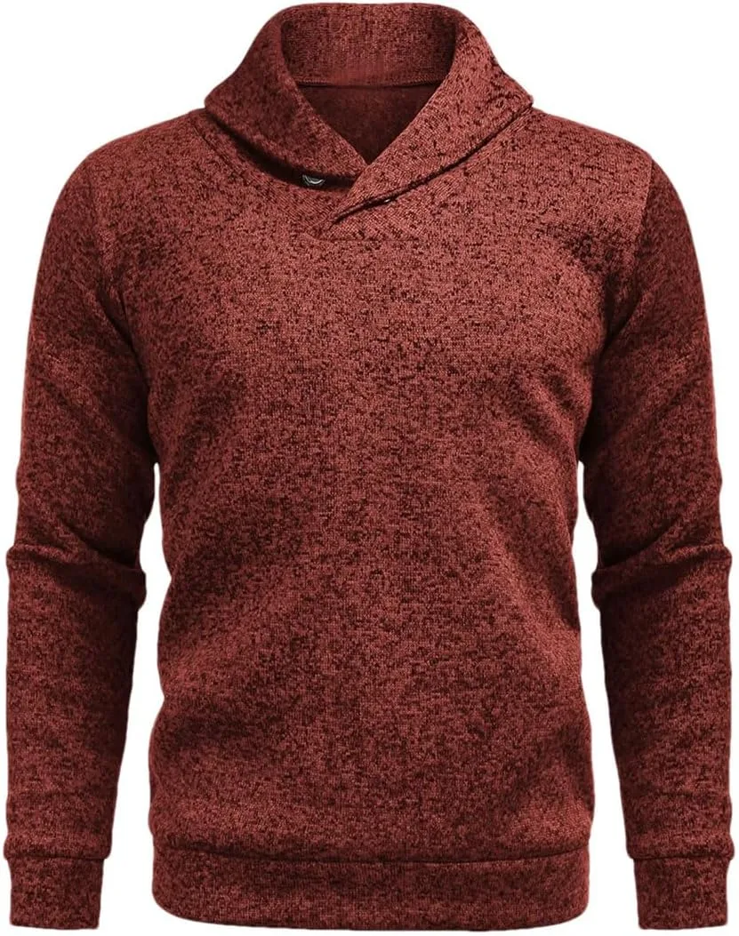 Мужской свитер с длинным рукавом и воротником-стойкой
Мужской свитер с длинным рукавом и воротником-стойкой