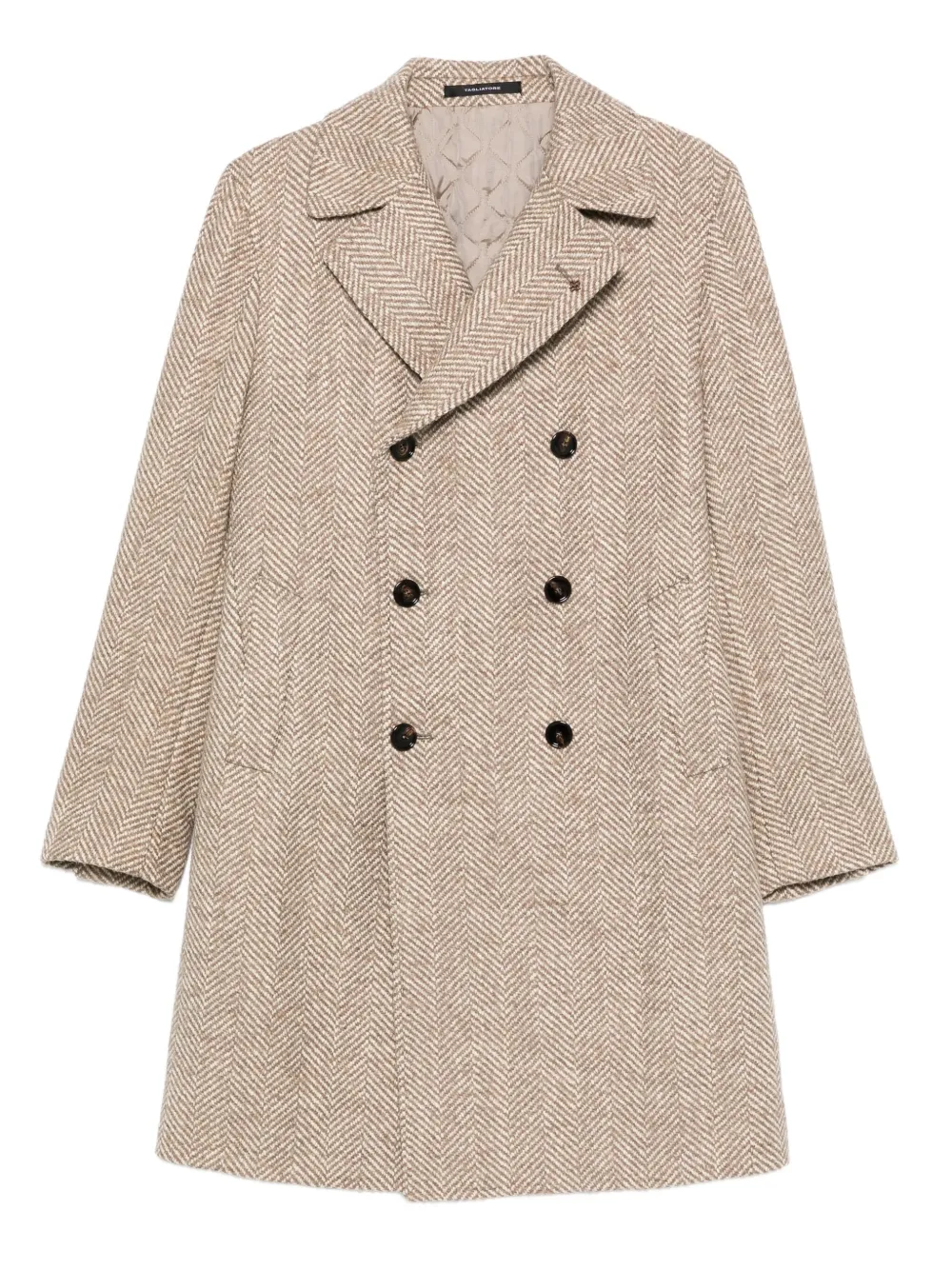 Двубортное пальто с узором в елочку TAGLIATORE, нейтральный
Двубортное пальто с узором в елочку TAGLIATORE, нейтральный