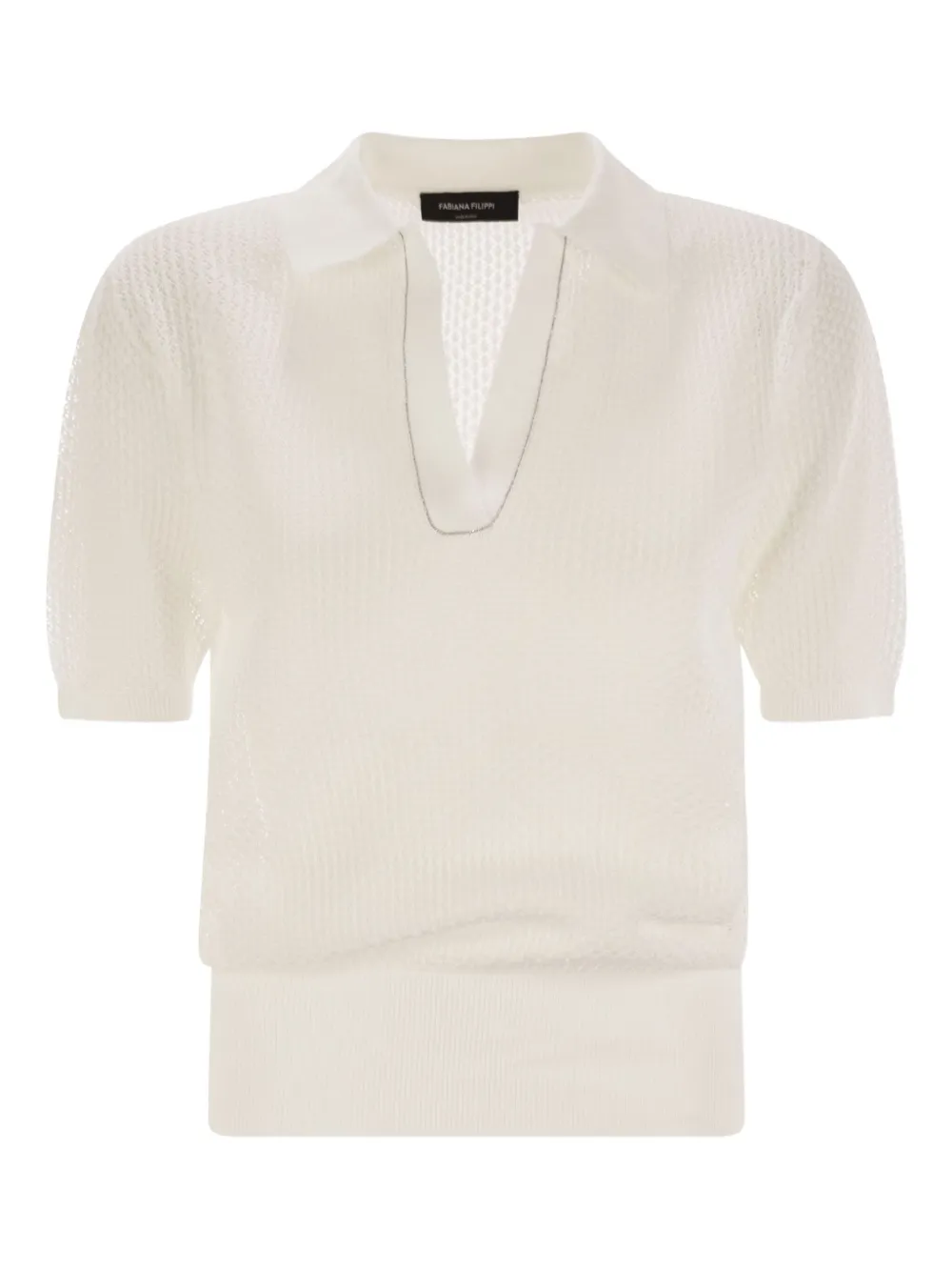 Футболка с V-образным вырезом Fabiana Filippi, нейтральный
Футболка с V-образным вырезом Fabiana Filippi, нейтральный