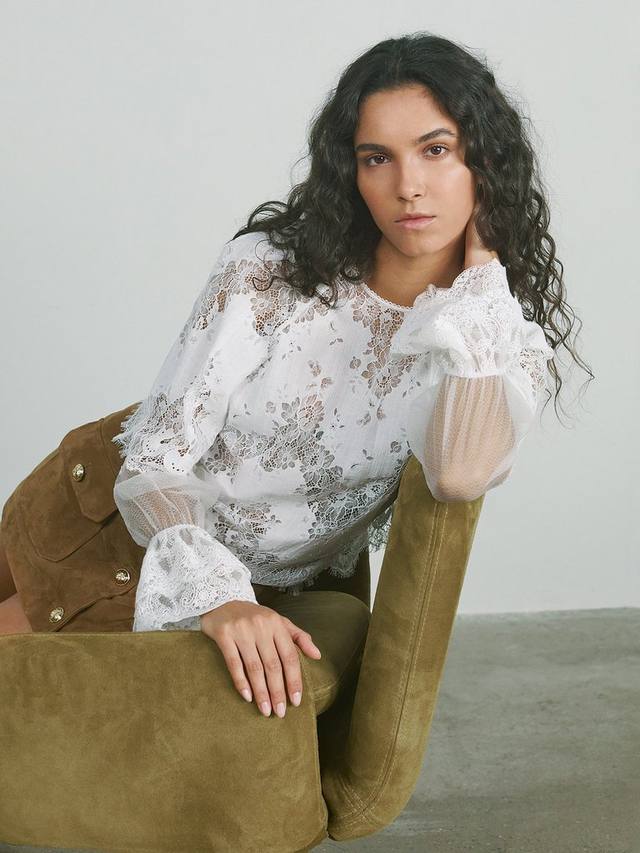 Топ с длинными рукавами Emilia Lace Reiss, White
Топ с длинными рукавами Emilia Lace Reiss, White