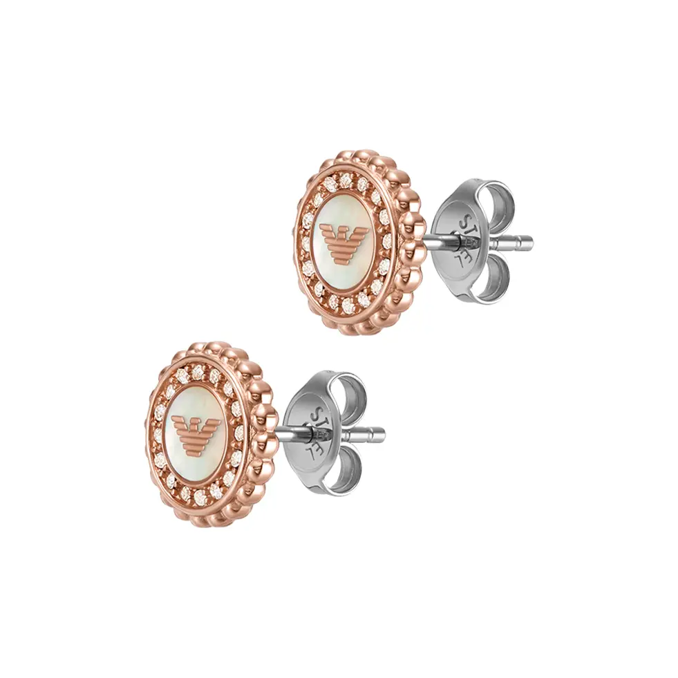 EMPORIO ARMANI Серьги-гвоздики Mother Of Pearl, женские, rose gold
EMPORIO ARMANI Серьги-гвоздики Mother Of Pearl, женские, rose gold