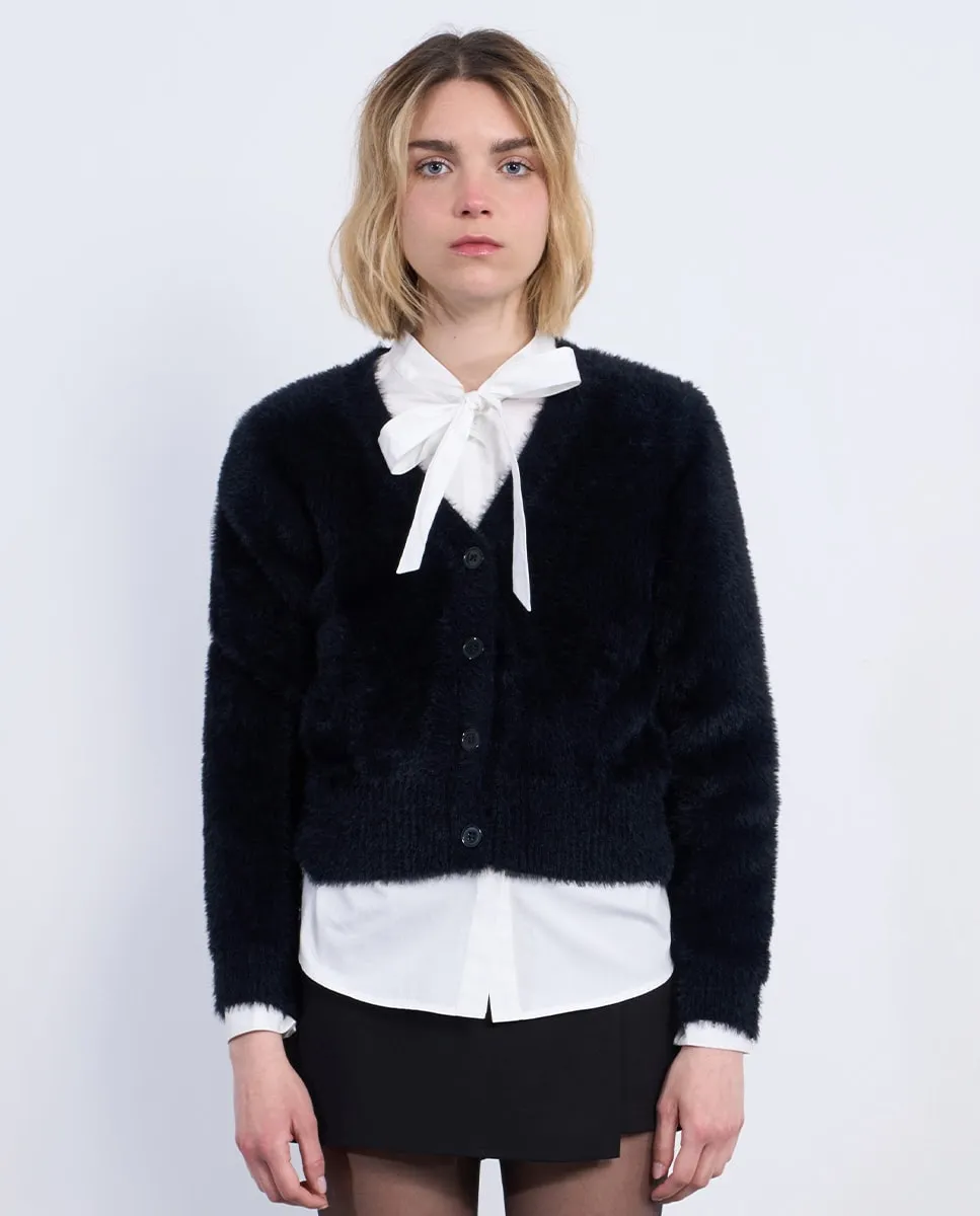 Женский кардиган с длинными рукавами из мягкой ткани Lili Sidonio, черный
Женский кардиган с длинными рукавами из мягкой ткани Lili Sidonio, черный