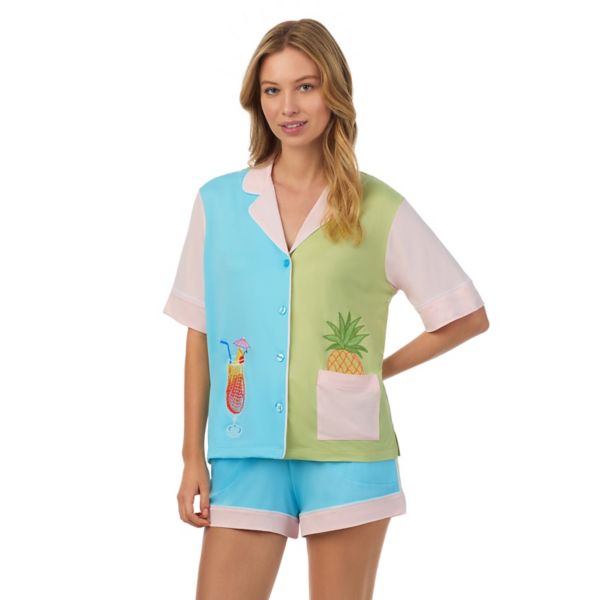 Женский комплект пижамы с коротким рукавом и пуговицами спереди и боксерскими шортами Beauty Sleep Social, цвет cariblue
Женский комплект пижамы с коротким рукавом и пуговицами спереди и боксерскими шортами Beauty Sleep Social, цвет cariblue