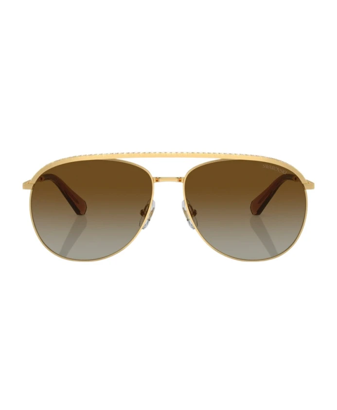 Женские солнцезащитные очки Swarovski 0sk7005 авиатор золотистые с градиентом Polar коричневый 4004t5 58 Swarovski, желтый
Женские солнцезащитные очки Swarovski 0sk7005 авиатор золотистые с градиентом Polar коричневый 4004t5 58 Swarovski, желтый