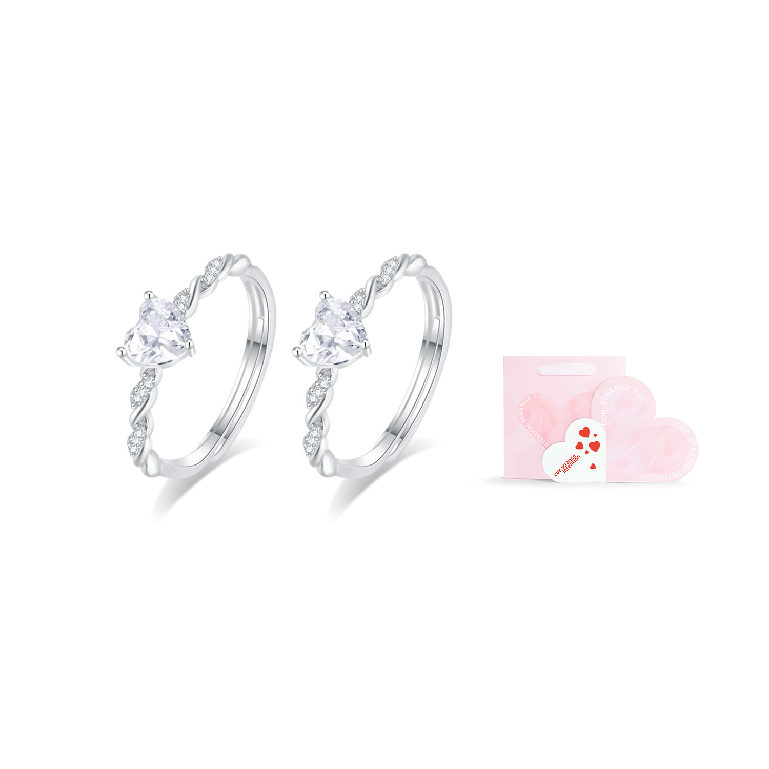 Унисекс кольцо из сплава Alloy Rings Cuz Strange Intention, Girlfriend + Love Gift Box - Scratch Card
Унисекс кольцо из сплава Alloy Rings Cuz Strange Intention, Girlfriend + Love Gift Box - Scratch Card