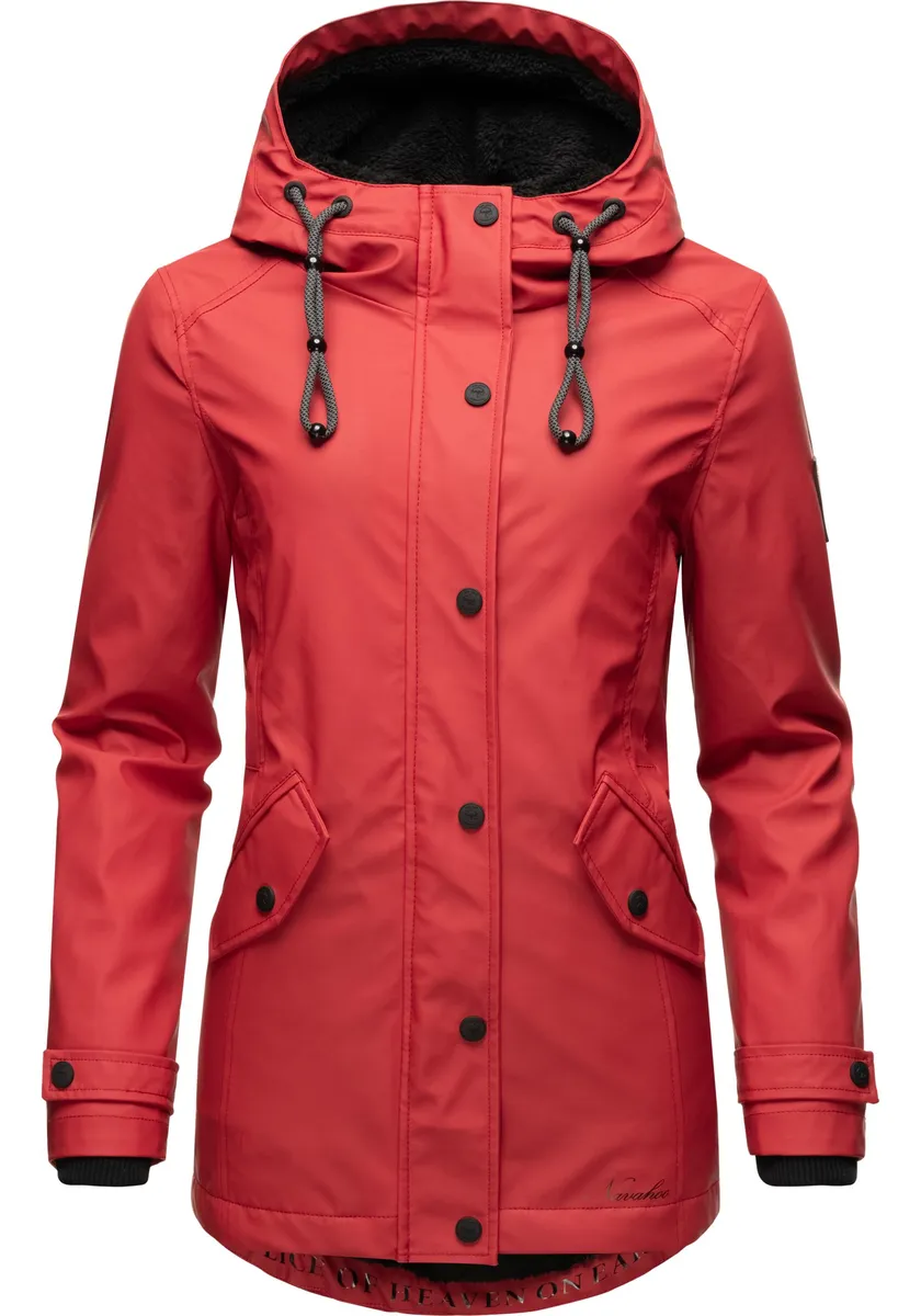 Дождевик Navahoo "Lindraa", с капюшоном, стильная непромокаемая куртка для активного отдыха с плюшевым мехом, красный
Дождевик Navahoo "Lindraa", с капюшоном, стильная непромокаемая куртка для активного отдыха с плюшевым мехом, красный