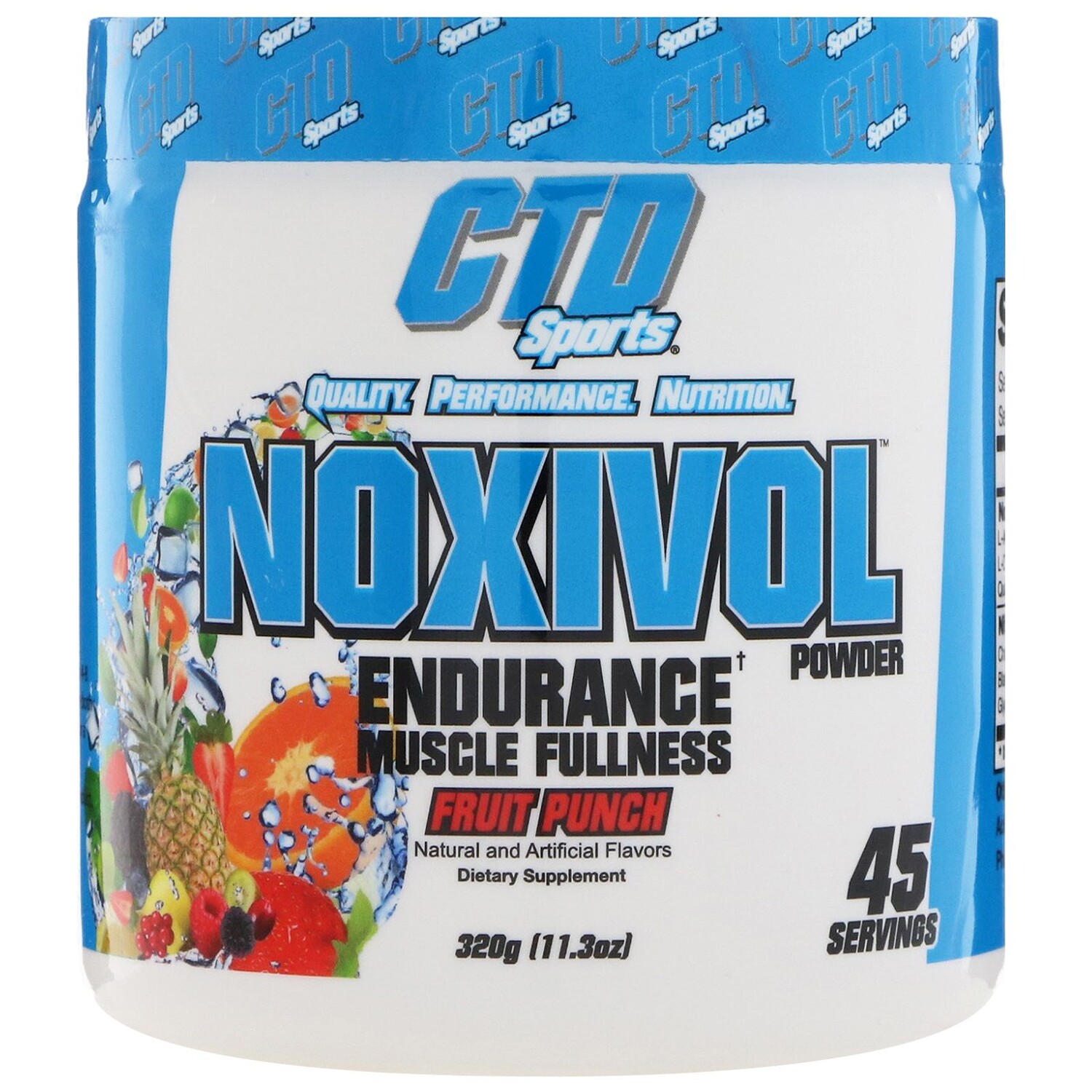 CTD Sports Noxivol порошок фруктовый пунш 11,3 унц. (320 г)
CTD Sports Noxivol порошок фруктовый пунш 11,3 унц. (320 г)
