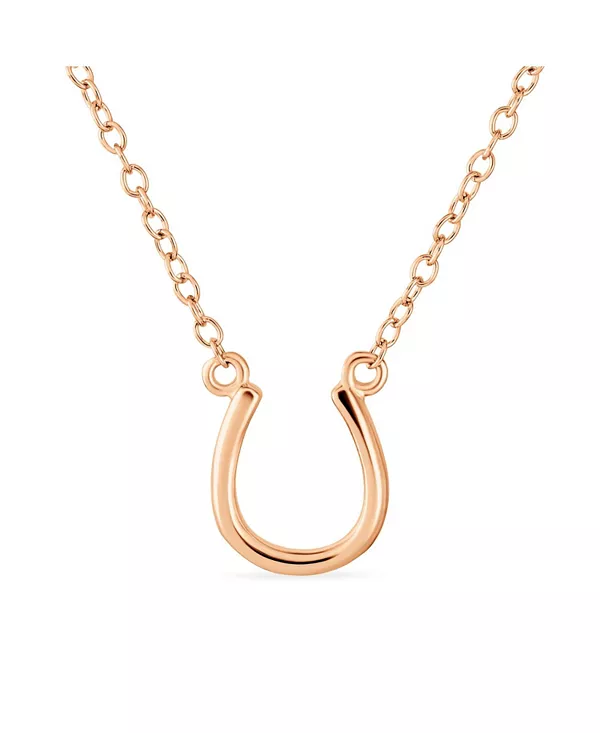 Минималистичное ожерелье с подвеской в виде подковы — талисман на удачу — золото и серебро Bling Jewelry, rose
Минималистичное ожерелье с подвеской в виде подковы — талисман на удачу — золото и серебро Bling Jewelry, rose