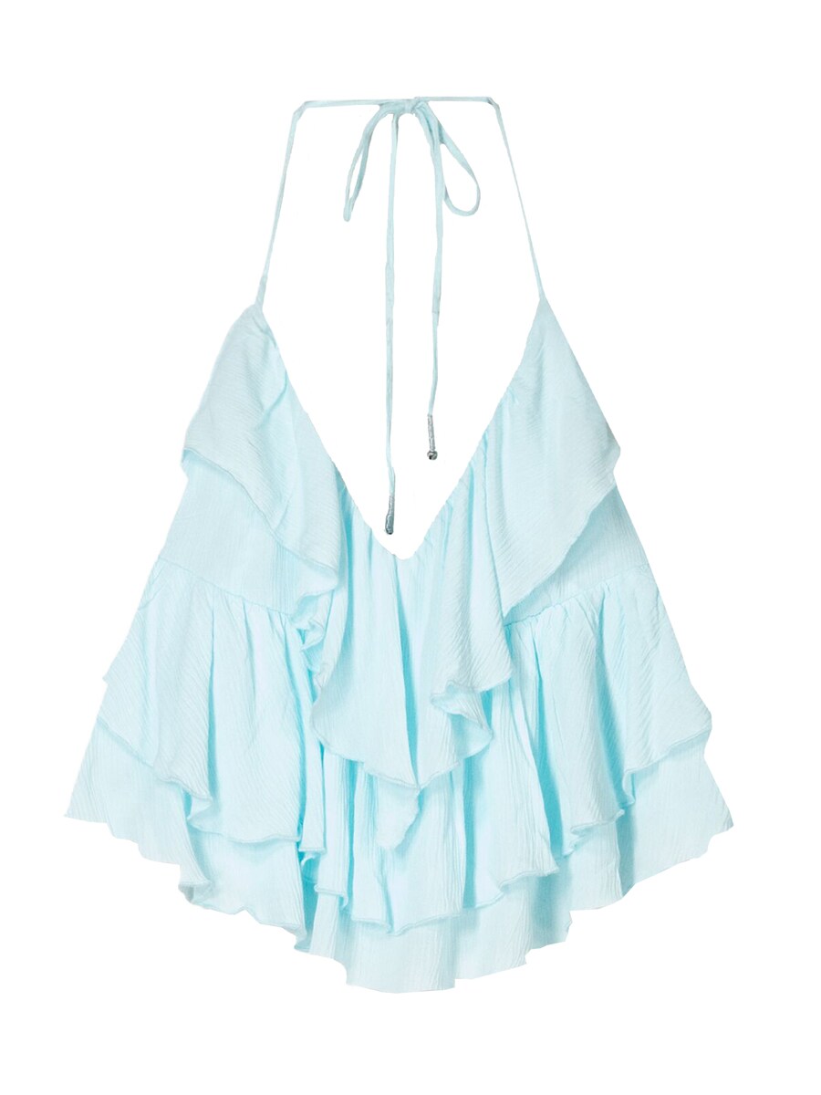 Топ Bershka, светло-синий
Топ Bershka, светло-синий