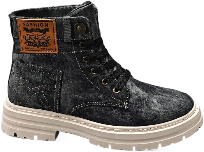 Мужские высокие кроссовки: прочная толстая подошва, шнуровка, повседневная обувь для улицы и ежедневного ношения Hhhchpm, черный
Мужские высокие кроссовки: прочная толстая подошва, шнуровка, повседневная обувь для улицы и ежедневного ношения Hhhchpm, черный