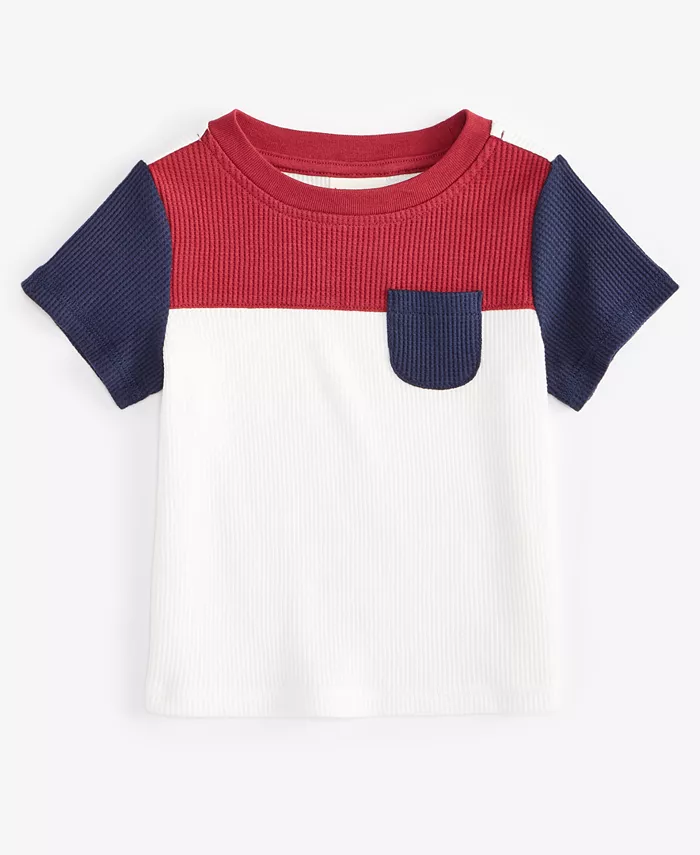 Футболка с короткими рукавами и вафельным принтом для мальчиков First Impressions, белый
Футболка с короткими рукавами и вафельным принтом для мальчиков First Impressions, белый