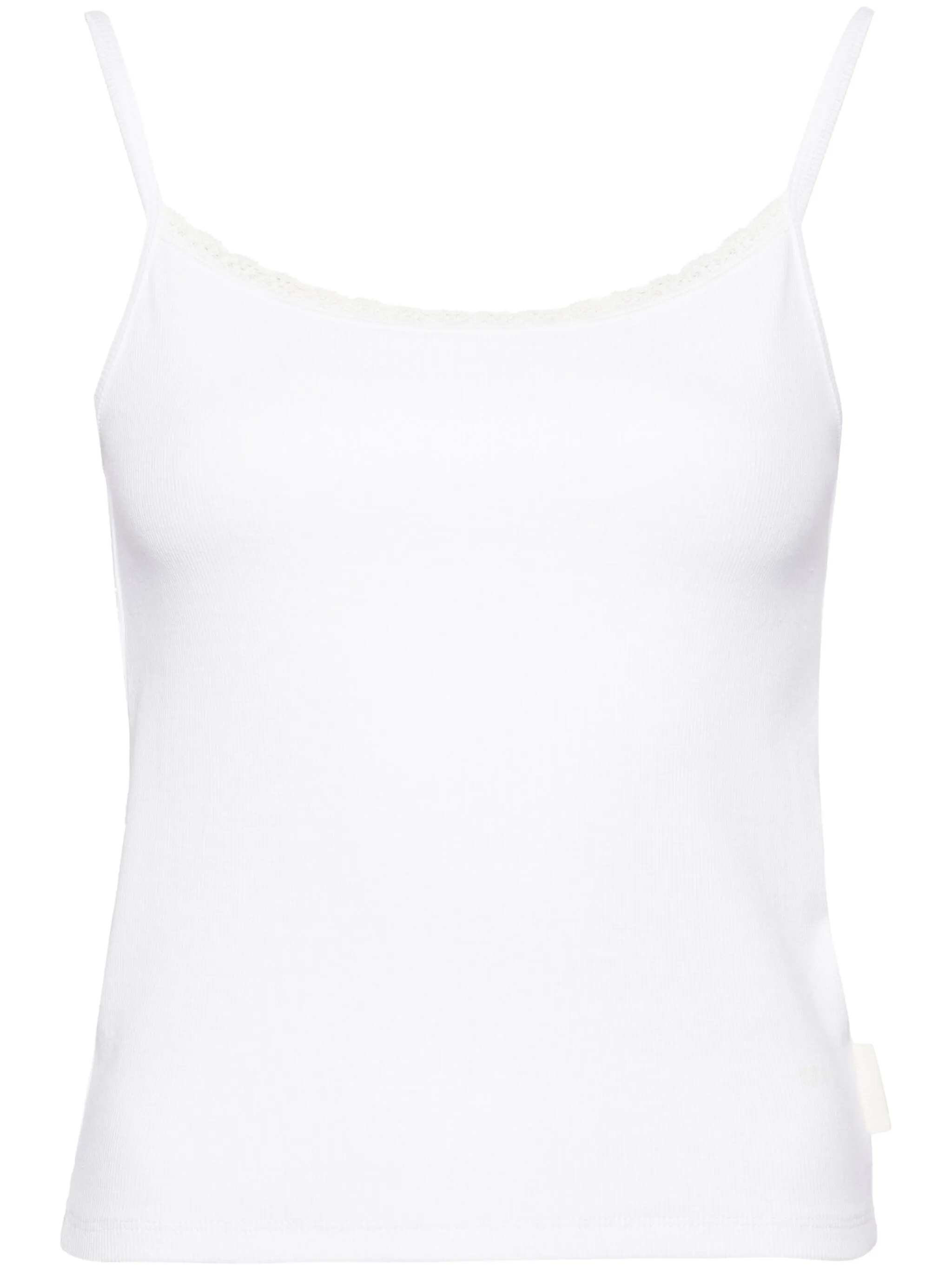 Топ в рубчик с кружевом Izzue, белый
Топ в рубчик с кружевом Izzue, белый