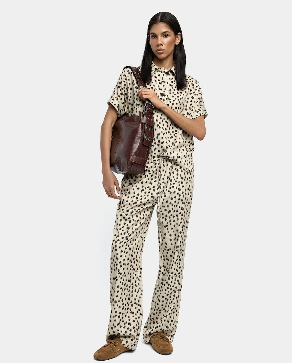 Женские прямые брюки из 100% лиоцелла с принтом анималистическим узором Parfois, коричневый
Женские прямые брюки из 100% лиоцелла с принтом анималистическим узором Parfois, коричневый