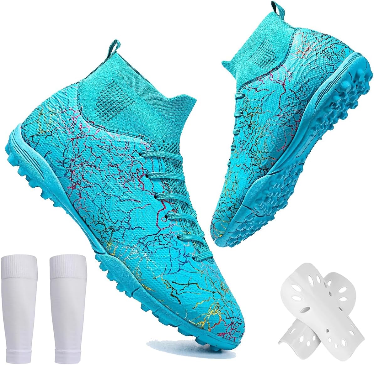 Футбольные бутсы Spedify унисекс высокие для детей, подростков и взрослых, кроссовки с прочным кожаным верхом для искусственного газона, для тренировок, семейные футбольные бутсы с носками и щитками, синий
Футбольные бутсы Spedify унисекс высокие для детей, подростков и взрослых, кроссовки с прочным кожаным верхом для искусственного газона, для тренировок, семейные футбольные бутсы с носками и щитками, синий