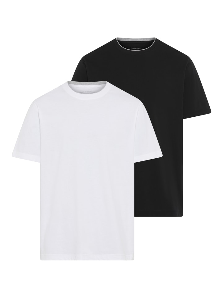 Рубашка с круглым вырезом белого/черного цвета Man's World
Рубашка с круглым вырезом белого/черного цвета Man's World