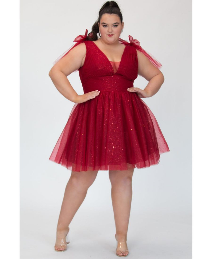 Блестящее коктейльное платье темно-синего цвета из тюля с бантами Sydney's Closet, Firecracker
Блестящее коктейльное платье темно-синего цвета из тюля с бантами Sydney's Closet, Firecracker