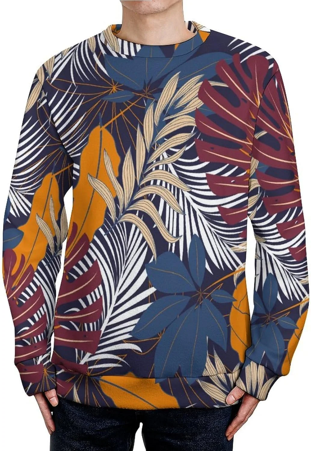 Мужской свитер с круглым вырезом Tropical Plants Slim Fit TXCUTE
Мужской свитер с круглым вырезом Tropical Plants Slim Fit TXCUTE