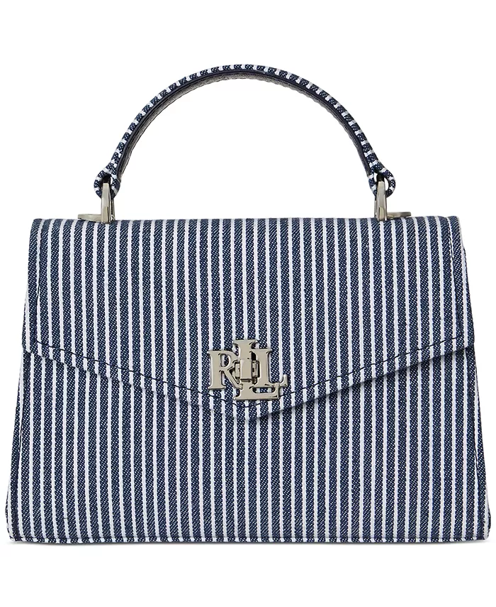 Полосатая холщовая сумка-саквояж Farrah Small Lauren Ralph Lauren, синий
Полосатая холщовая сумка-саквояж Farrah Small Lauren Ralph Lauren, синий