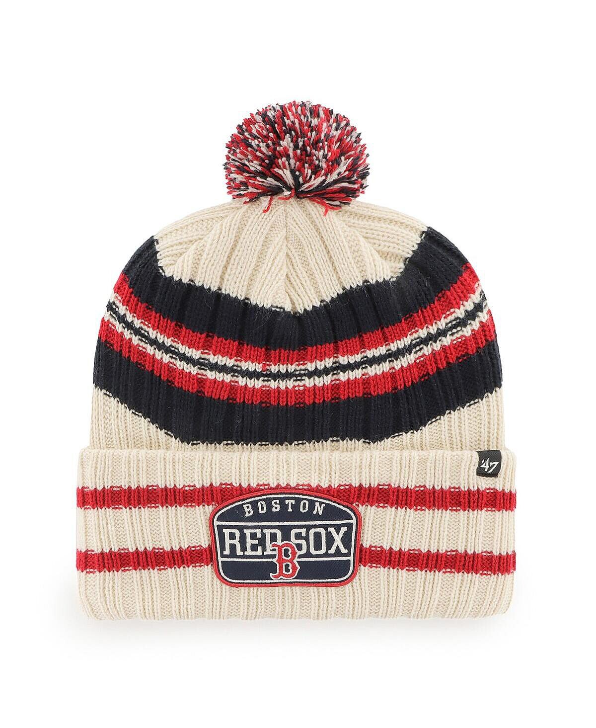 Мужская вязаная шапка Natural Boston Red Sox Home с манжетами и помпоном '47 Brand
Мужская вязаная шапка Natural Boston Red Sox Home с манжетами и помпоном '47 Brand