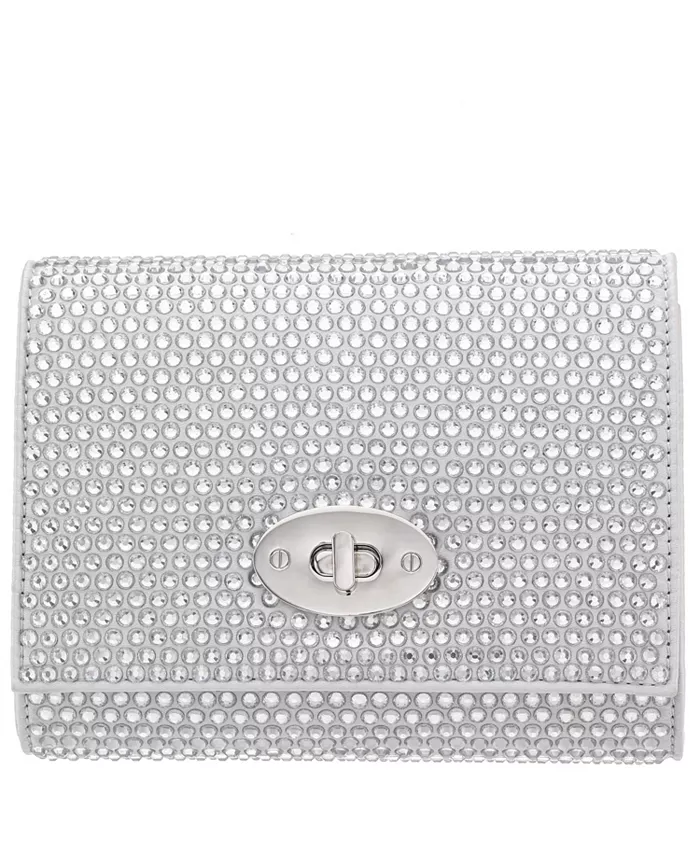 Сумка кросс-боди с клапаном, украшенная крупными кристаллами Nina, серебряный
Сумка кросс-боди с клапаном, украшенная крупными кристаллами Nina, серебряный