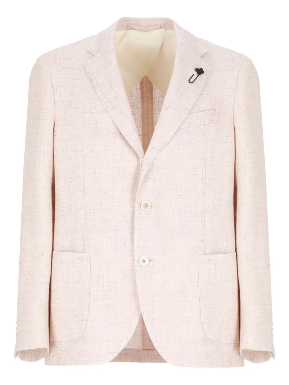 Однобортный блейзер с заостренными лацканами Lardini, розовый
Однобортный блейзер с заостренными лацканами Lardini, розовый