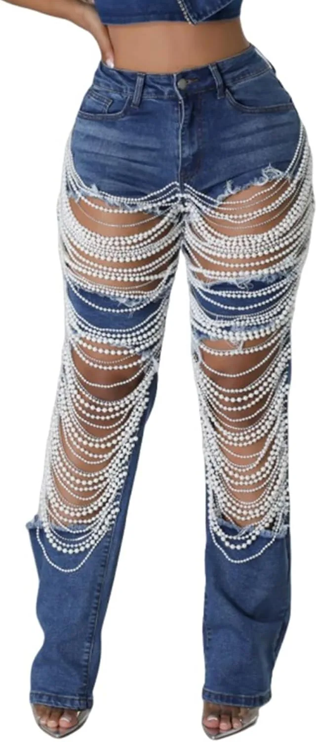 Famnbro женские джинсы с жемчугом, рваные, мешковатые, Y2K, с высокой талией, прямые, широкие, сексуальные, с камнями
Famnbro женские джинсы с жемчугом, рваные, мешковатые, Y2K, с высокой талией, прямые, широкие, сексуальные, с камнями