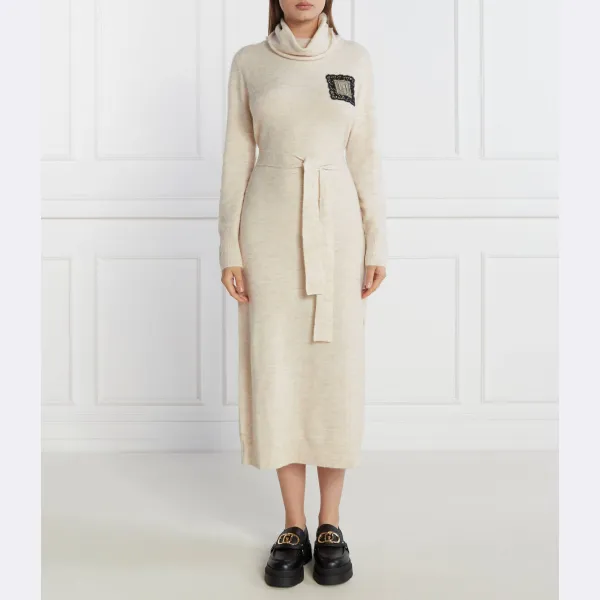 Платье с поясом и добавлением шерсти Liu Jo, бежевый
Платье с поясом и добавлением шерсти Liu Jo, бежевый