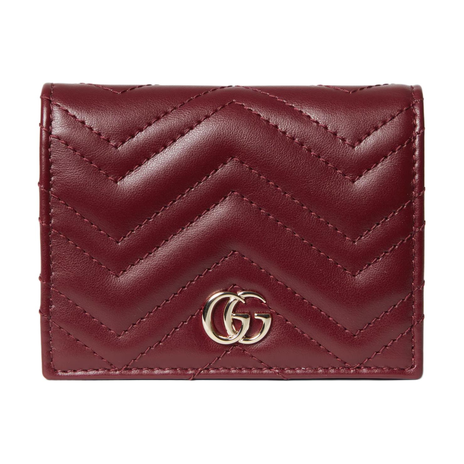 GUCCI Кожаный кошелёк GG Marmont женский бордовый
GUCCI Кожаный кошелёк GG Marmont женский бордовый