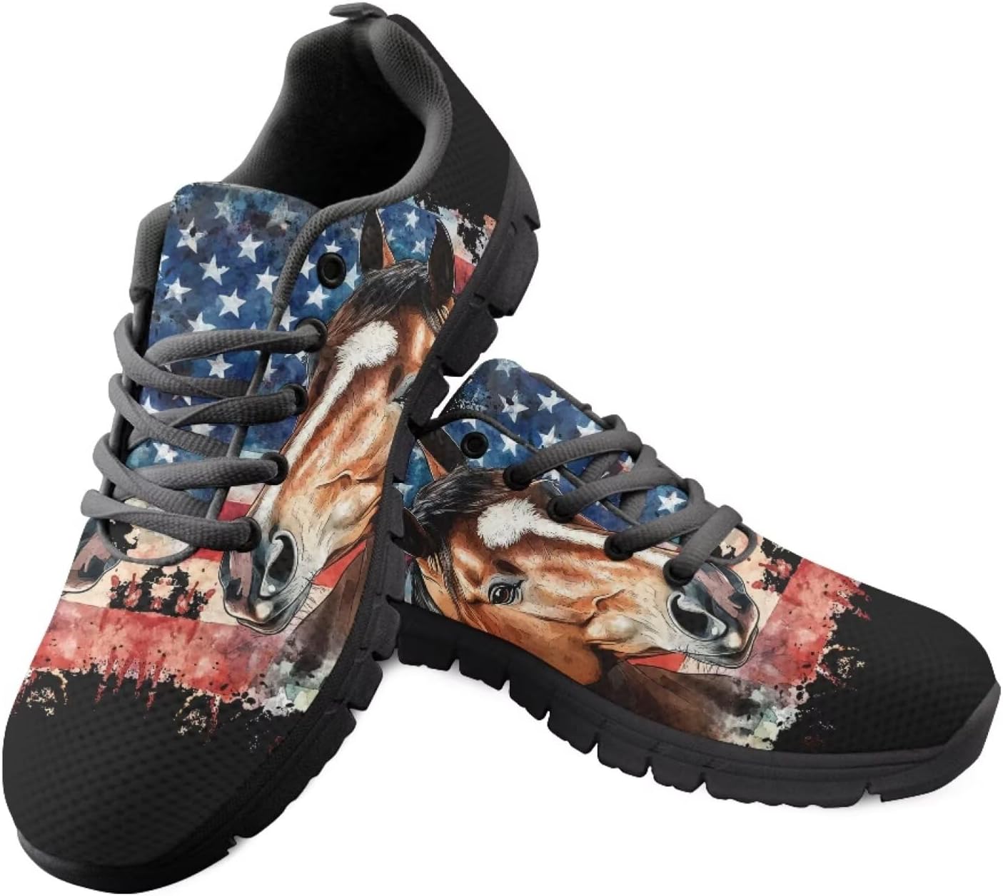 Кроссовки с флагом США для прогулок, кеды на 4 июля, повседневные беговые кроссовки для Дня независимости Getelinseng, Horse American Flag
Кроссовки с флагом США для прогулок, кеды на 4 июля, повседневные беговые кроссовки для Дня независимости Getelinseng, Horse American Flag