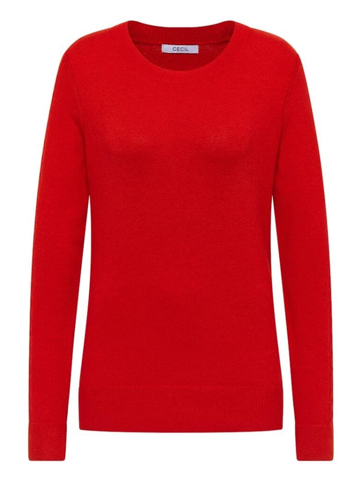 Свитер огненно-красного цвета Cecil
Свитер огненно-красного цвета Cecil