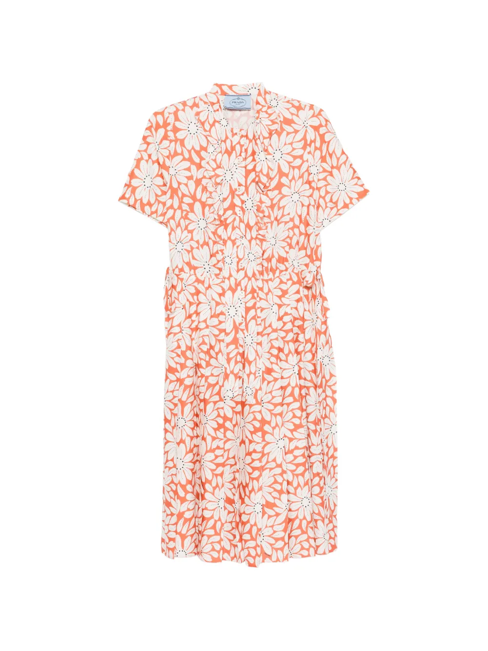 Платье миди с цветочным узором Prada, оранжевый
Платье миди с цветочным узором Prada, оранжевый