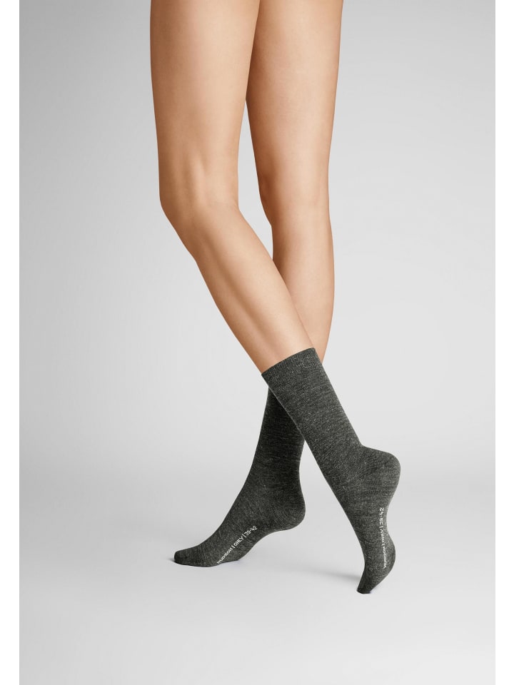 Носки в упаковке 2 пары, прочные, серого меланжевого цвета. Hudson
Носки в упаковке 2 пары, прочные, серого меланжевого цвета. Hudson