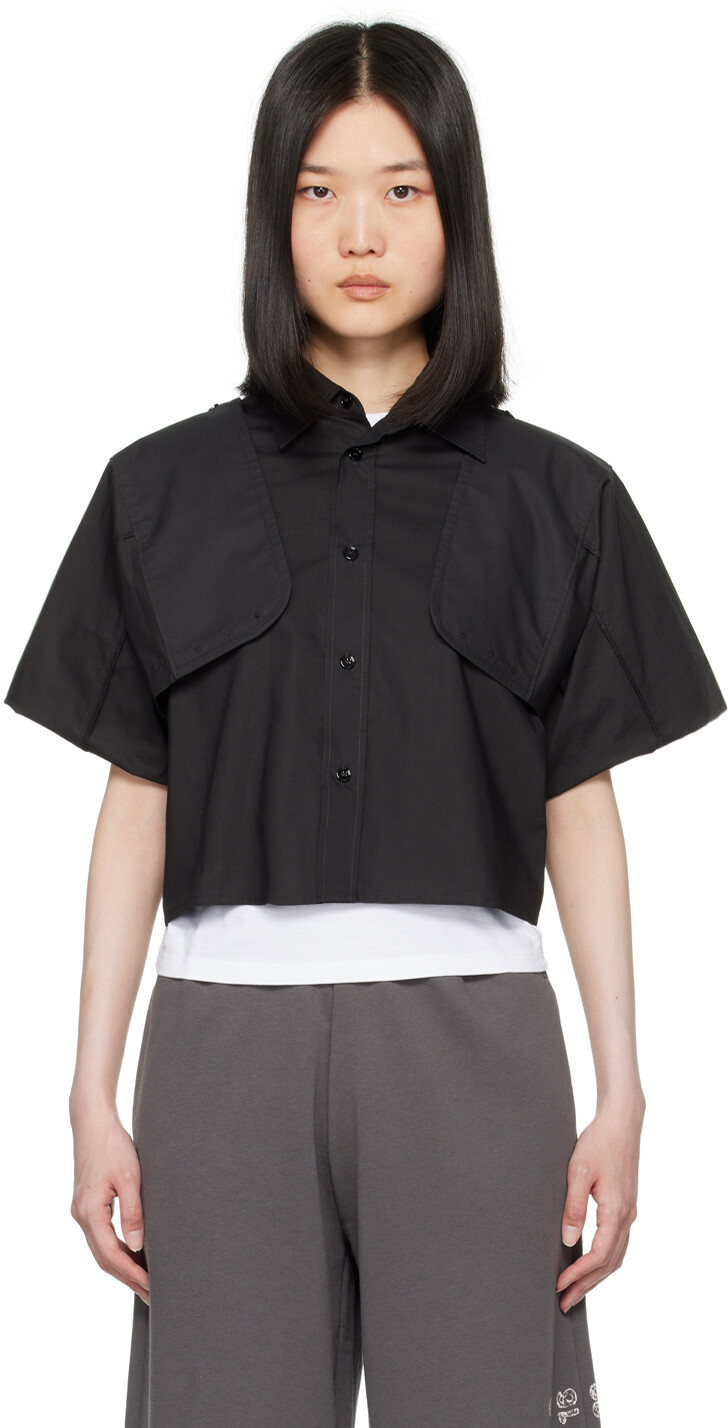 Рубашка на пуговицах MM6 Maison Margiela, черный
Рубашка на пуговицах MM6 Maison Margiela, черный