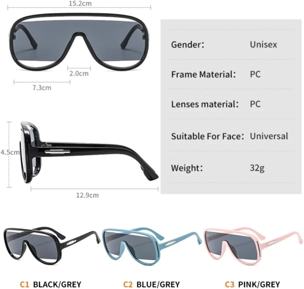 Модные большие мужские уникальные полые солнцезащитные очки женские ретро цельные градиентные зеркальные очки с защитой от УФ-излучения без оправы UATXTAU, Silver
Модные большие мужские уникальные полые солнцезащитные очки женские ретро цельные градиентные зеркальные очки с защитой от УФ-излучения без оправы UATXTAU, Silver