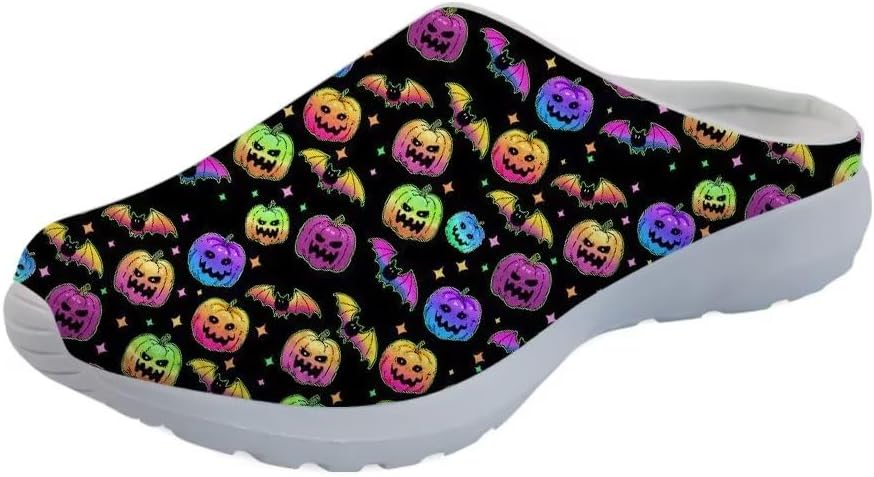 Мужские садовые сабо GLENLCWE, женские сабо-сандалии, сетчатые пляжные тапочки для душа, повседневные мюли с поддержкой свода стопы для дома и улицы, Halloween Colorful Pumpkin Bat
Мужские садовые сабо GLENLCWE, женские сабо-сандалии, сетчатые пляжные тапочки для душа, повседневные мюли с поддержкой свода стопы для дома и улицы, Halloween Colorful Pumpkin Bat