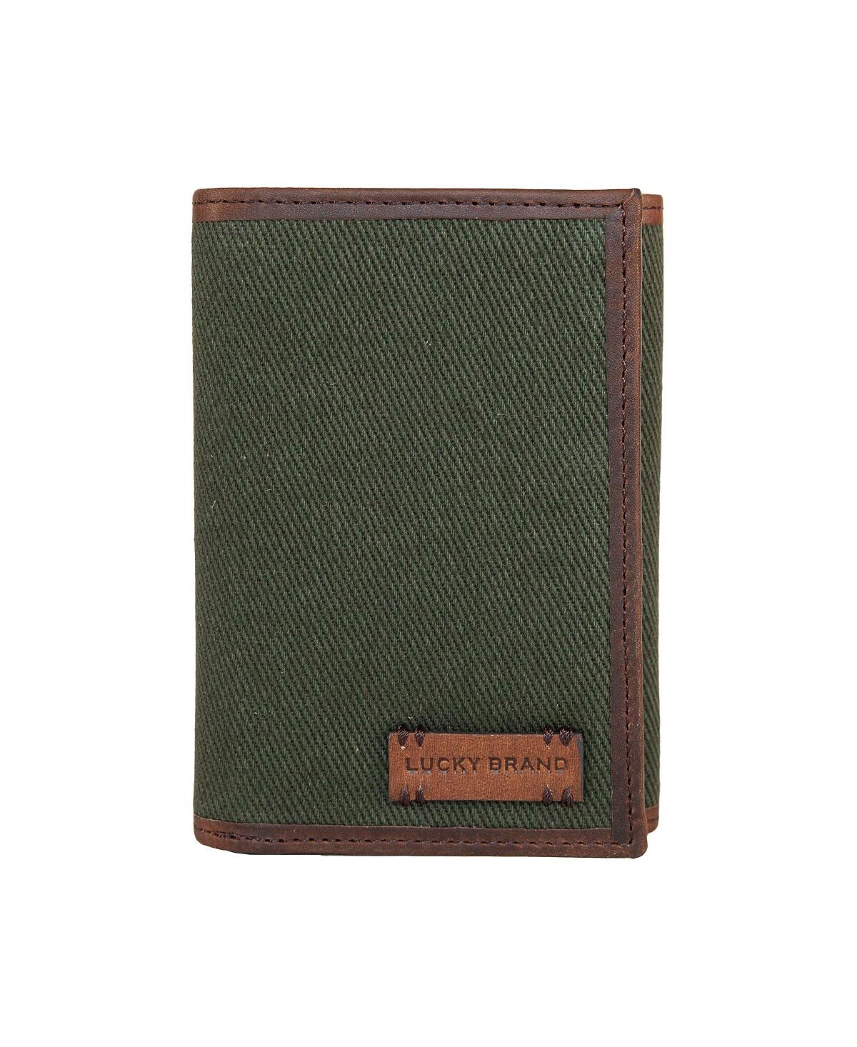 Мужской кошелек тройного сложения из парусины с кожаной отделкой Lucky Brand
Мужской кошелек тройного сложения из парусины с кожаной отделкой Lucky Brand