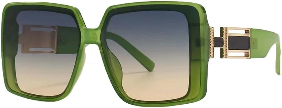 Солнцезащитные очки Veronica Square Oversized Gradient с зелеными и золотыми акцентами, стильная защита от УФ-излучения для женщин Fashion Culture, Green
Солнцезащитные очки Veronica Square Oversized Gradient с зелеными и золотыми акцентами, стильная защита от УФ-излучения для женщин Fashion Culture, Green