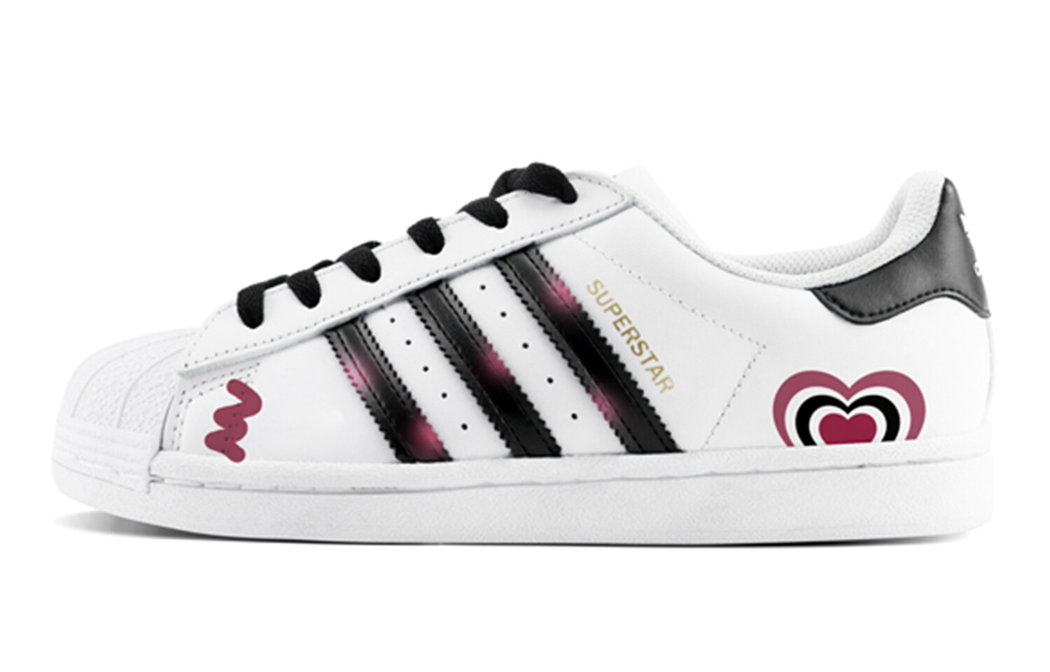 Скейтборд-кеды Superstar унисекс с низким верхом, белый/черный/розовый Adidas Originals
Скейтборд-кеды Superstar унисекс с низким верхом, белый/черный/розовый Adidas Originals
