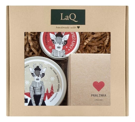 Подарочный набор LaQ Praline для женщин (скраб для тела 200мл + масло для тела 200мл + мусс для тела 100мл) 1 упаковка.
Подарочный набор LaQ Praline для женщин (скраб для тела 200мл + масло для тела 200мл + мусс для тела 100мл) 1 упаковка.