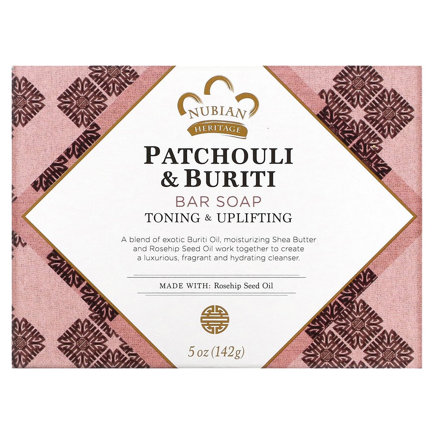 Nubian Heritage Patchouli & Buriti Soap 5 oz / 141 g
Nubian Heritage Patchouli & Buriti Soap 5 oz / 141 g