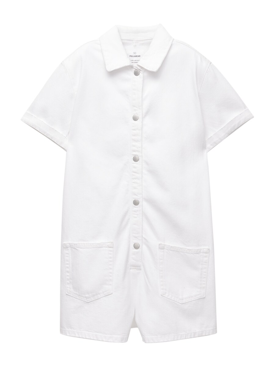 Комбинезон Pull&Bear, белый
Комбинезон Pull&Bear, белый