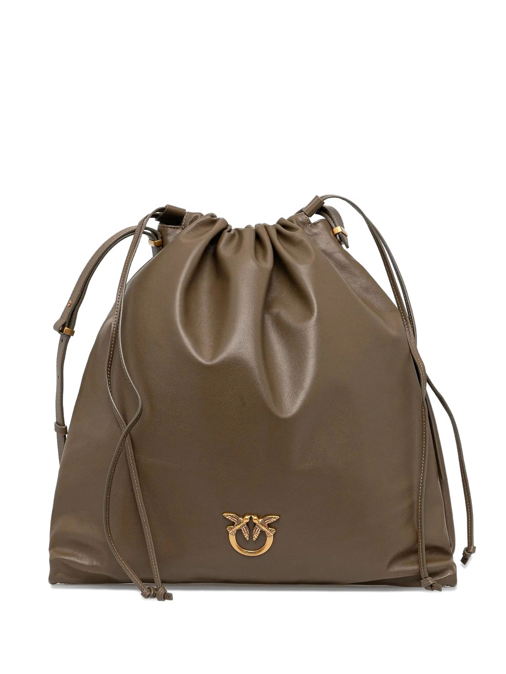 Сумка на плечо среднего размера с кулиской Pinko, коричневый
Сумка на плечо среднего размера с кулиской Pinko, коричневый