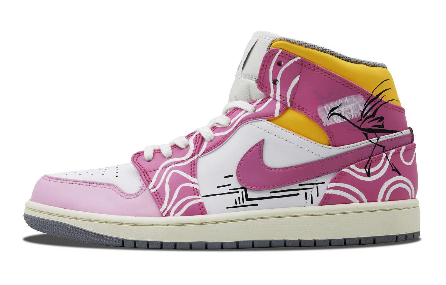 Кроссовки Air Jordan 1 Vintage Basketball Shoes Men High-top White/black/pink, розовый
Кроссовки Air Jordan 1 Vintage Basketball Shoes Men High-top White/black/pink, розовый