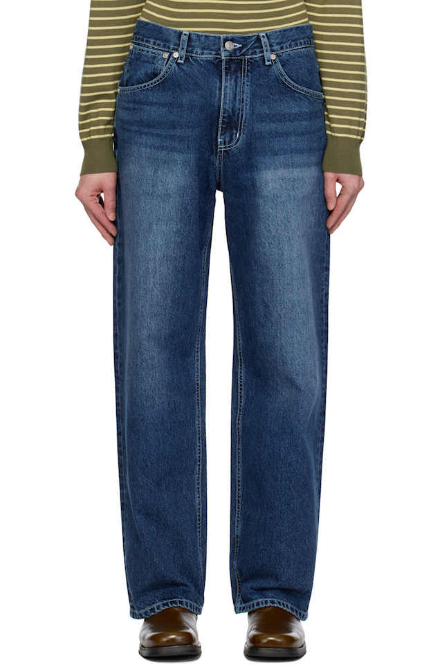 Расслабленные базовые джинсы After Pray, индиго
Расслабленные базовые джинсы After Pray, индиго