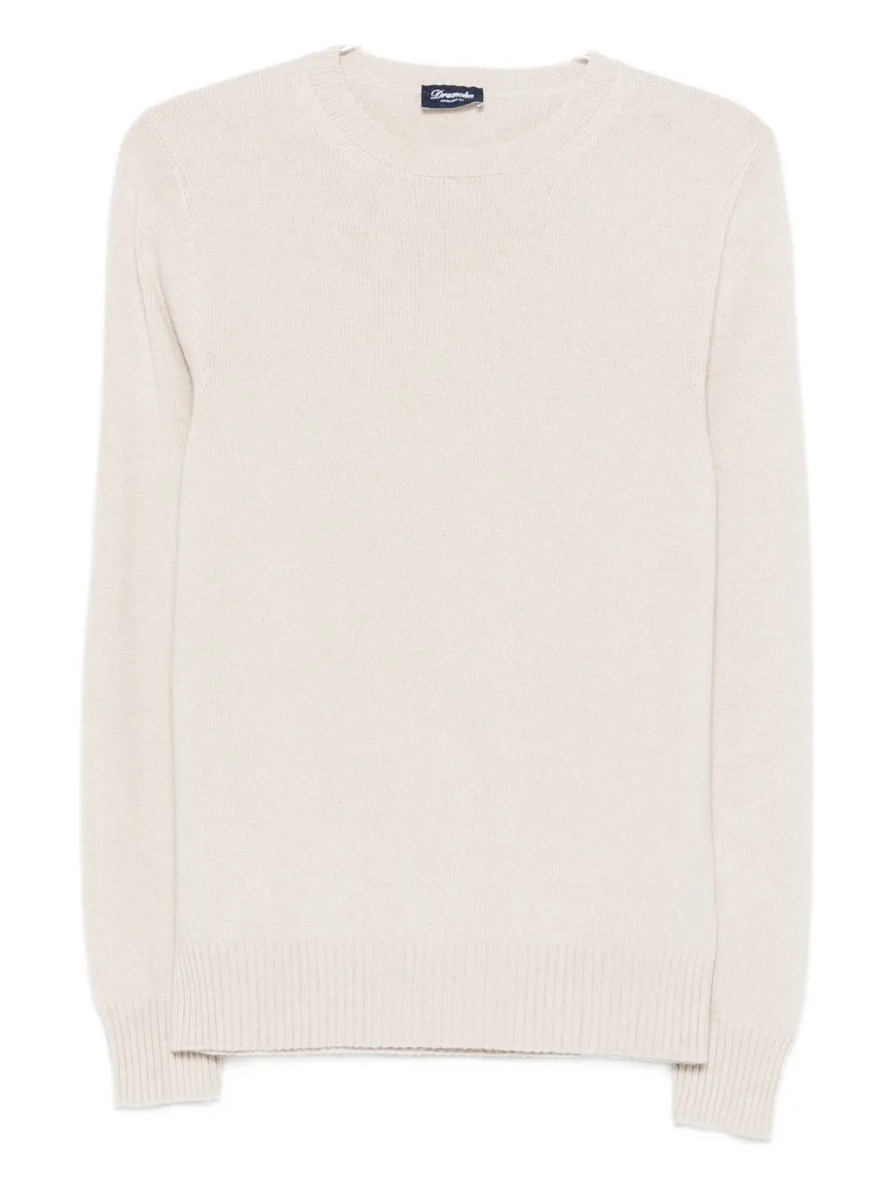 Кашемировый свитер с круглым вырезом Drumohr, нейтральный
Кашемировый свитер с круглым вырезом Drumohr, нейтральный