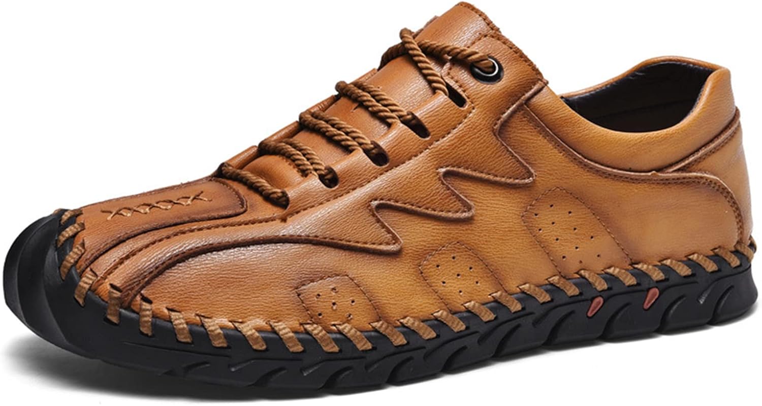 Мужские повседневные кожаные сшитые вручную мокасины, удобные, с противоскользящей дышащей мягкой подошвой, поддерживающей свод стопы, эластичные туфли для вождения и прогулок Ugoselec, желтый
Мужские повседневные кожаные сшитые вручную мокасины, удобные, с противоскользящей дышащей мягкой подошвой, поддерживающей свод стопы, эластичные туфли для вождения и прогулок Ugoselec, желтый