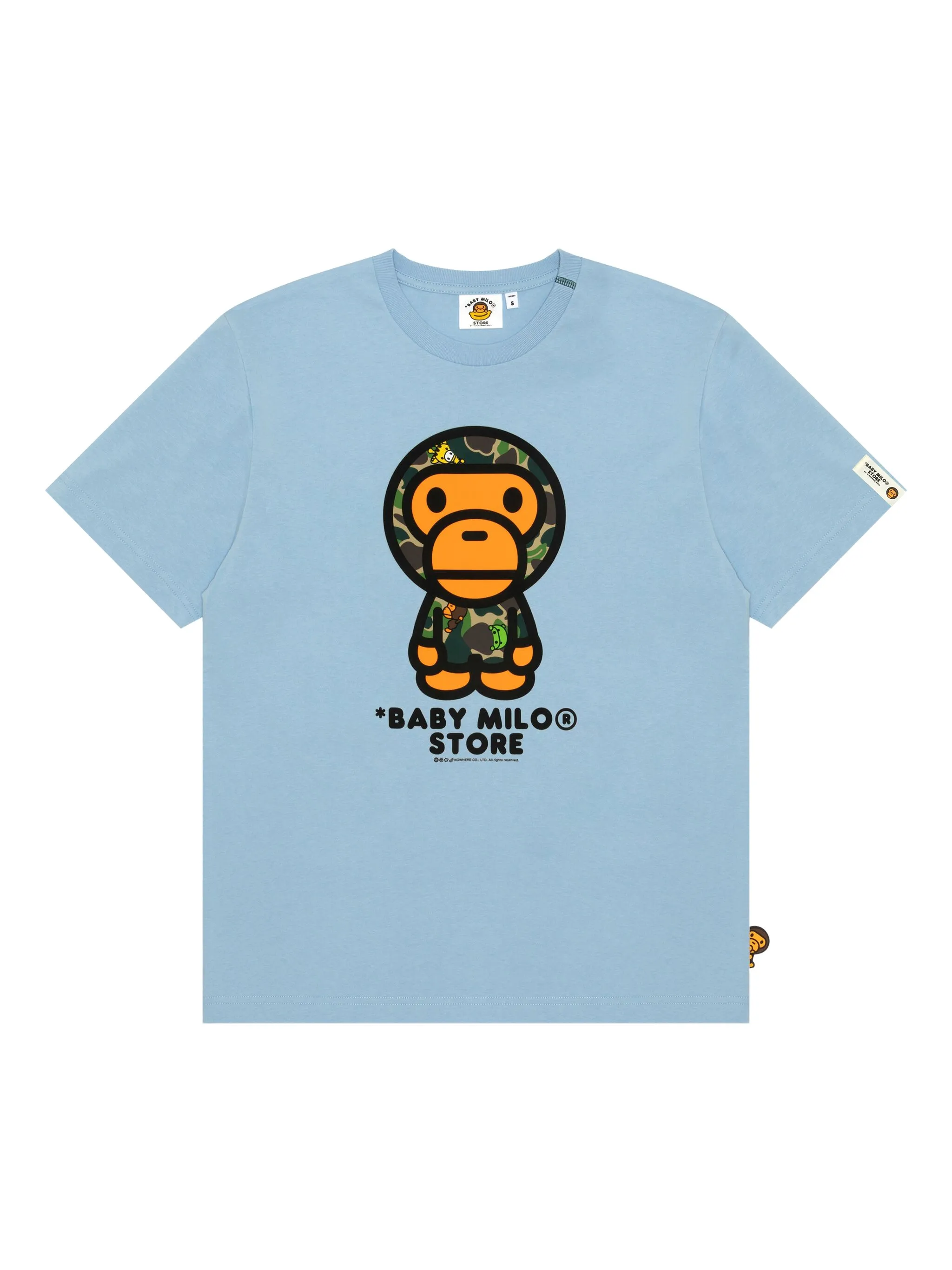 Футболка с камуфляжным принтом Baby Milo Store By A Bathing Ape, синий
Футболка с камуфляжным принтом Baby Milo Store By A Bathing Ape, синий