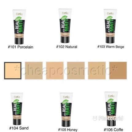 Delia It's Real Матирующая и увлажняющая тональная основа 30 мл Delia Cosmetics
Delia It's Real Матирующая и увлажняющая тональная основа 30 мл Delia Cosmetics