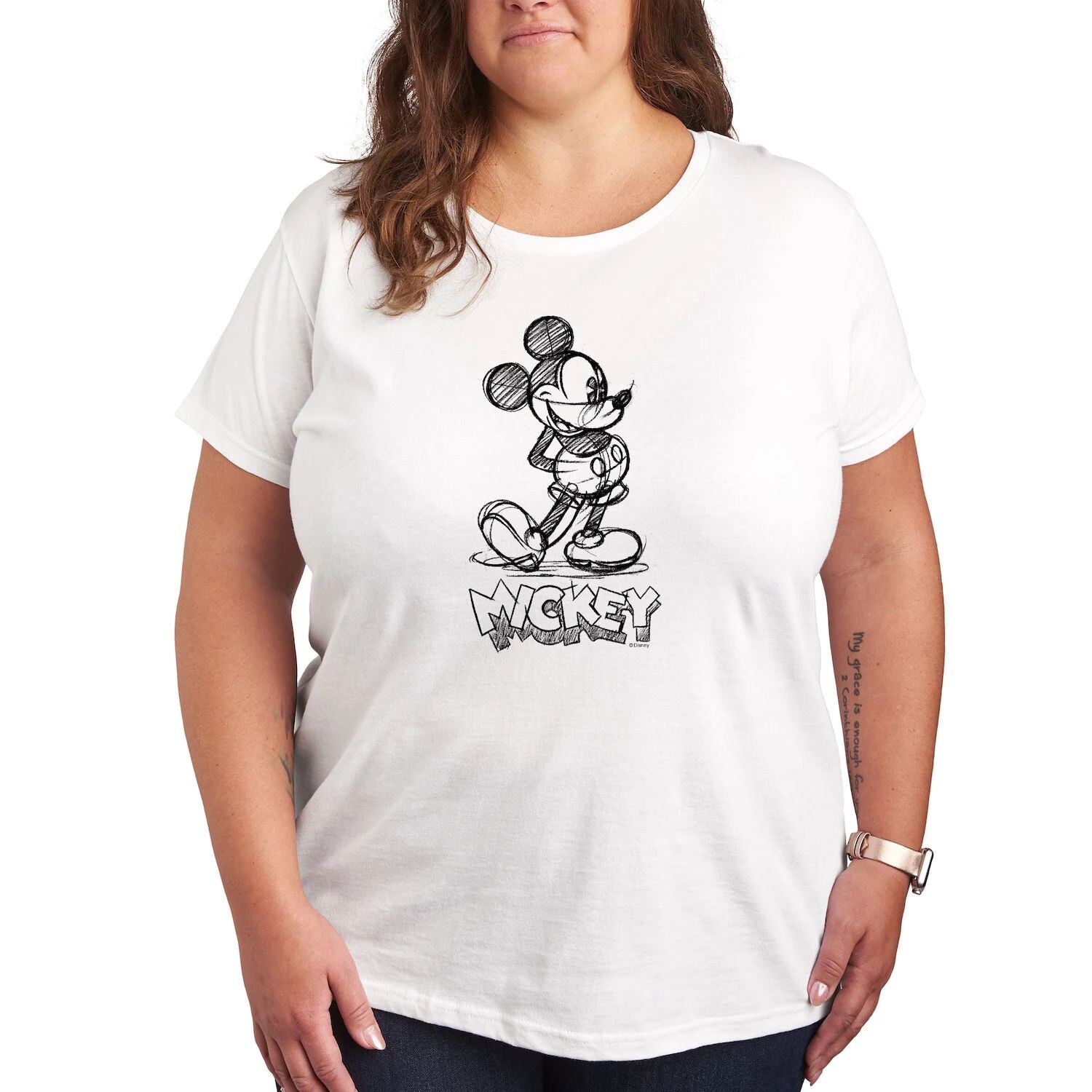 Футболка Missy Plus Size с рисунком Микки Диснея Licensed Character, белый, Серый, Футболка Missy Plus Size с рисунком Микки Диснея Licensed Character, белый 
Футболка Missy Plus Size с рисунком Микки Диснея Licensed Character, белый, Серый, Футболка Missy Plus Size с рисунком Микки Диснея Licensed Character, белый
